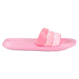 American Club Zapatillas de piscina americanas rosado