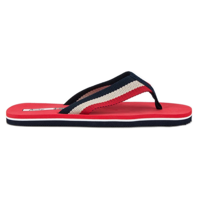 American Club pantuflas de mujer americanas rojo