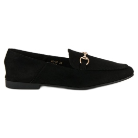 Comer Mocasines negros de mujer