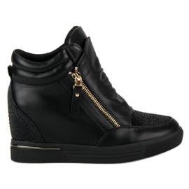 Zapatillas de deporte con estilo, zapatillas de deporte negro