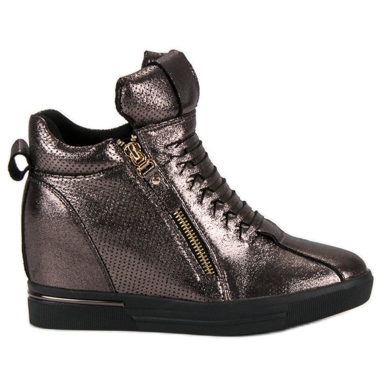 Zapatillas gris oscuro multicolor