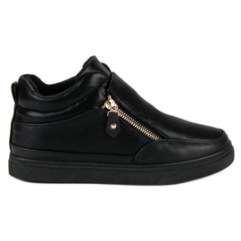 Lgm Zapatillas negras con cremallera negro