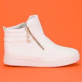 Zapatillas blancas arriba del tobillo blanco Zapatillas blancas arriba del tobillo blanco