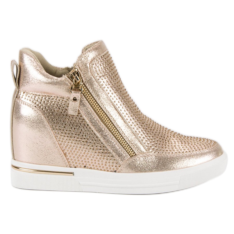 Zapatillas con cremallera amarillo Zapatillas con cremallera amarillo