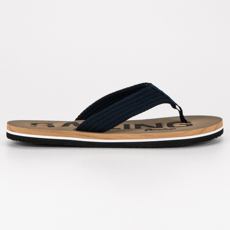 American Club Chanclas de hombre americano azul