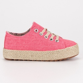 Kylie Zapatillas deportivas para niños Alpargatas rosado