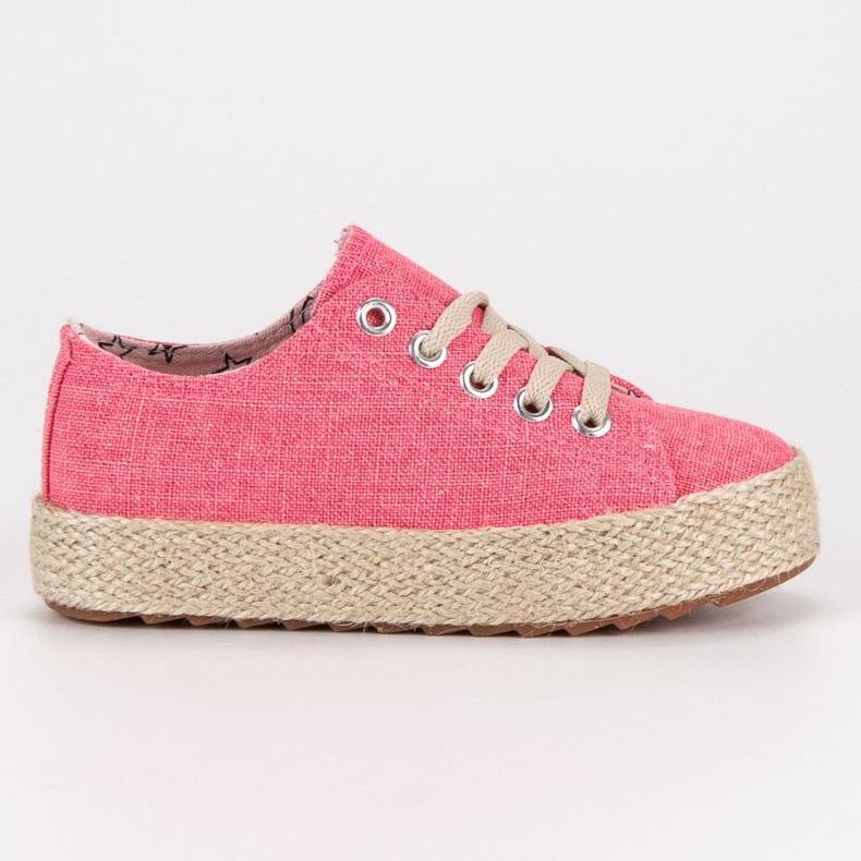 Kylie Zapatillas deportivas para niños Alpargatas rosado