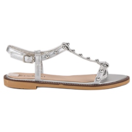 Girlhood Sandalias Con Strass gris