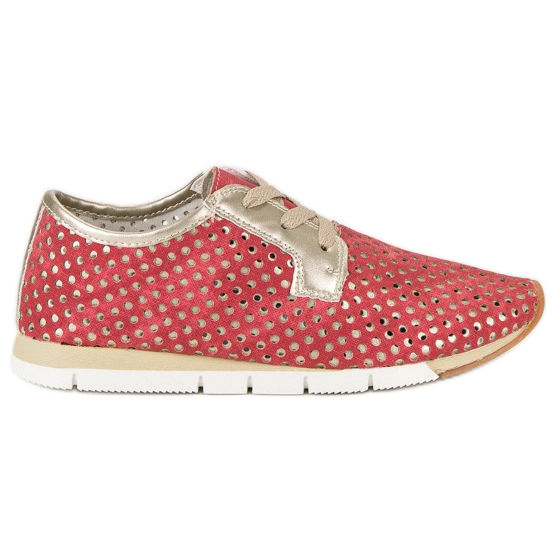 Kylie Zapatillas de deporte atadas de moda rojo