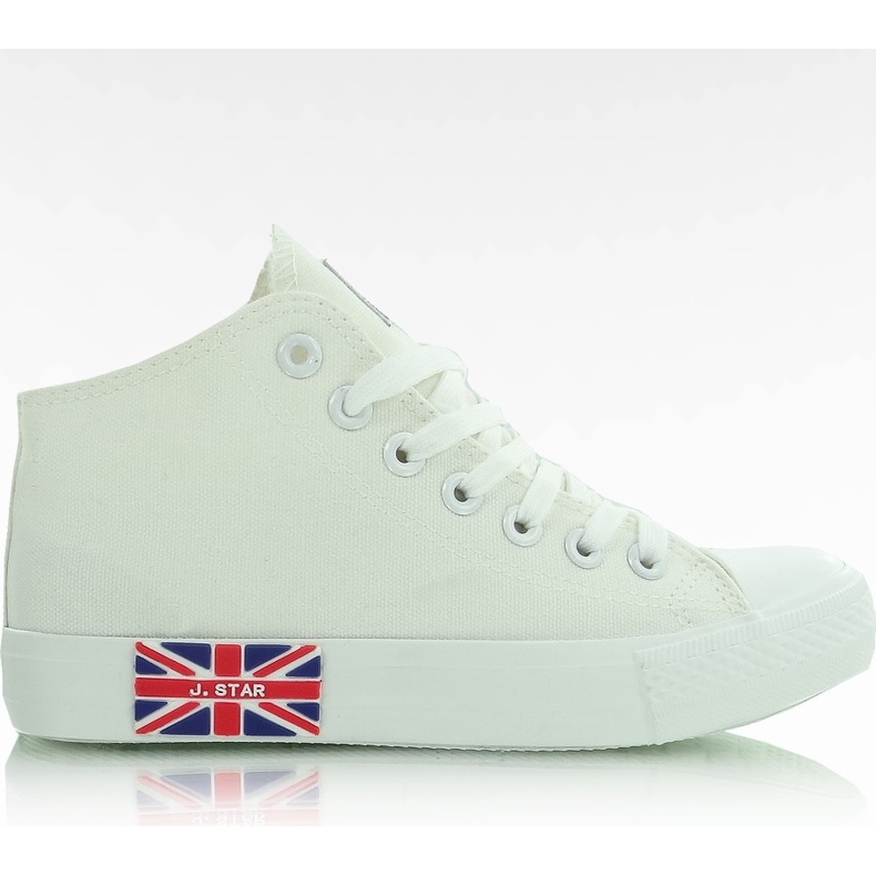 Zapatillas con la bandera N003 Blanco