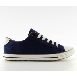 Zapatillas para mujer con acabado integral BL63 azul marino