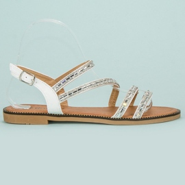 Girlhood Sandalias blancas con estilo blanco