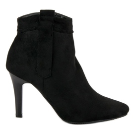 Botas clásicas de tacón negro Botas clásicas de tacón negro