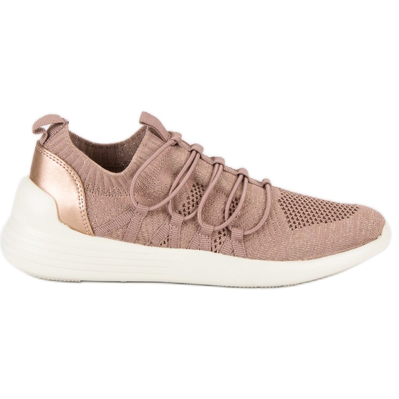 Kylie Calzado deportivo textil sin cordones rosado