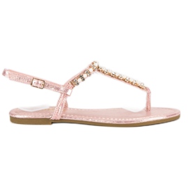 Comer Sandalias japonesas rosa