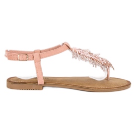 Comer Chanclas sandalias decorativas rosa