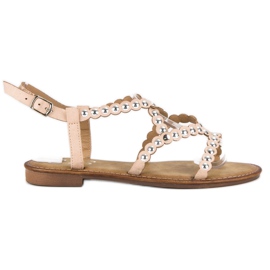 Small Swan Sandalias planas informales marrón Small Swan Sandalias planas informales marrón