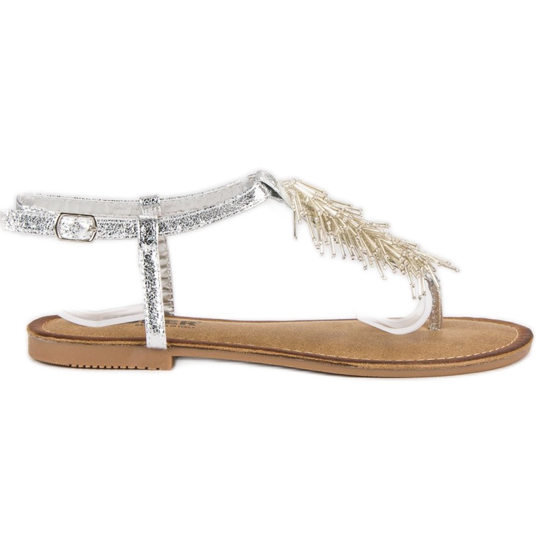 Comer Chanclas sandalias decorativas gris