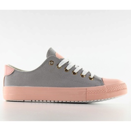 Deportivas sobre goma de color W-3051 Gris / Rosa Deportivas sobre goma de color W-3051 Gris / Rosa