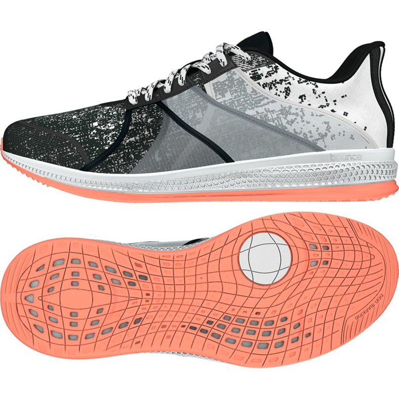 Adidas Gymbreaker Bounce W BB3985 zapatillas de entrenamiento blanco negro gris