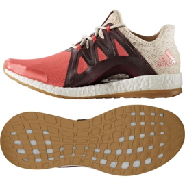 Zapatillas running adidas Pure Boost Xpose Clima W BB1739 rojo multicolor