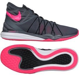 Nike Dual Fusion Tr Hit Mid W 852442-002 zapatillas de entrenamiento púrpura gris