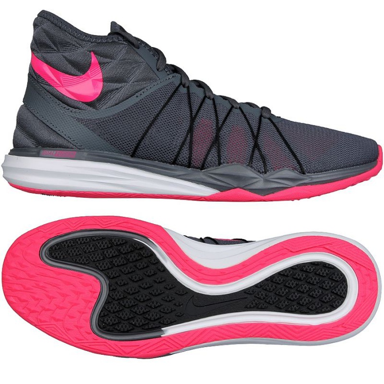 Nike Dual Fusion Tr Hit Mid W 852442-002 zapatillas de entrenamiento violeta gris Nike Dual Fusion Tr Hit Mid W 852442-002 zapatillas de entrenamiento violeta gris
