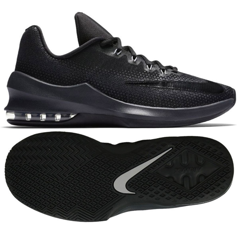 Zapatillas de baloncesto Nike Air Max Infuriate Low M 852457-001 negro negro