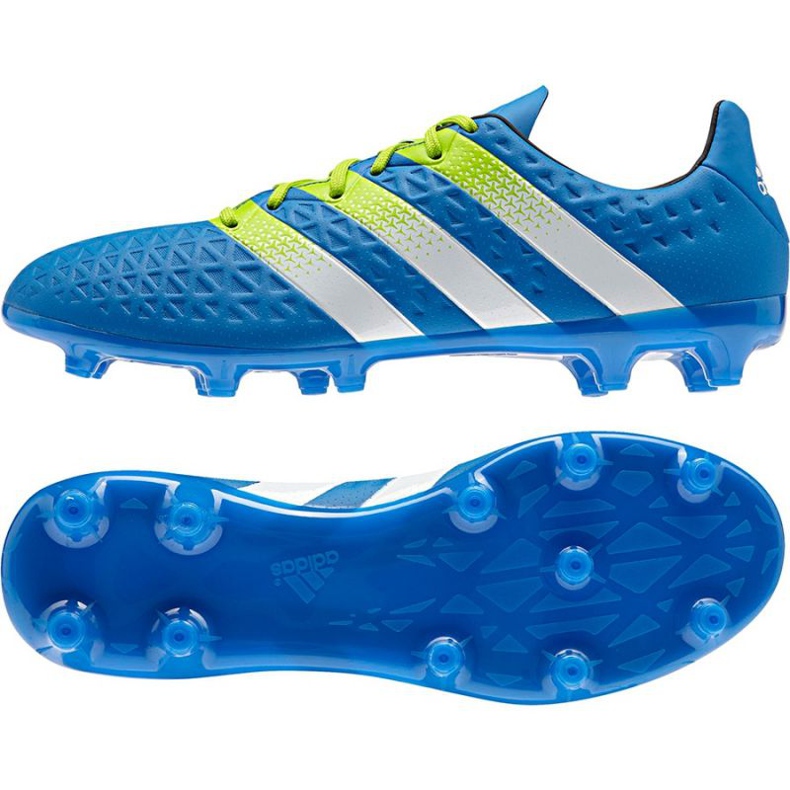 Las botas de fútbol adidas Ace 16.3 FG / AG M azul