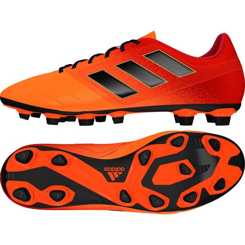Botas de fútbol Adidas Ace 17.4 FxG M S77094 multicolor rojo Botas de fútbol Adidas Ace 17.4 FxG M S77094 multicolor rojo