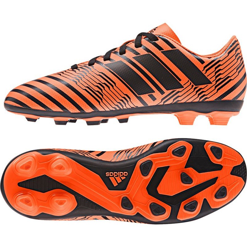 Botas de fútbol Adidas Nemeziz 17.4 FxG Jr S82460 naranja naranja Botas de fútbol Adidas Nemeziz 17.4 FxG Jr S82460 naranja naranja