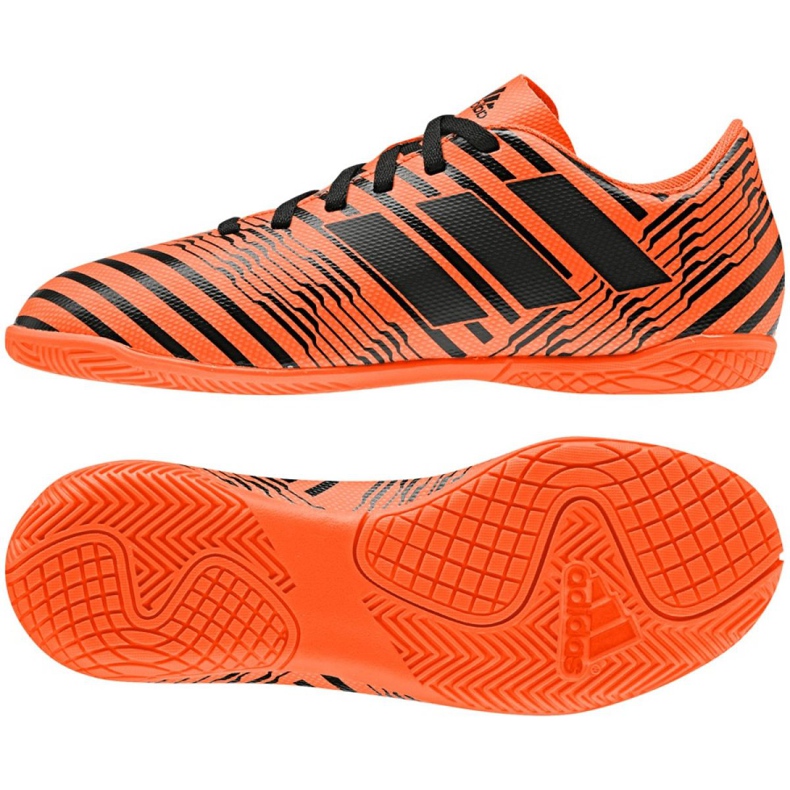 Zapatos de interior adidas Nemeziz 17.4 In Jr S82467 multicolor naranja Zapatos de interior adidas Nemeziz 17.4 In Jr S82467 multicolor naranja