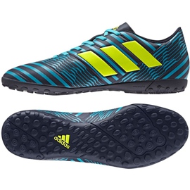 Las botas de fútbol adidas Nemeziz 17.4 Tf M negro