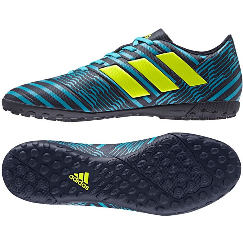 Las botas de fútbol adidas Nemeziz 17.4 Tf M negro