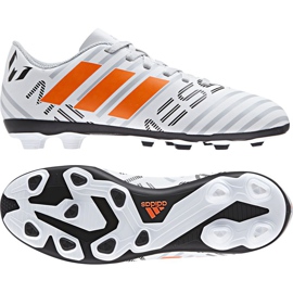 Botas de fútbol Adidas Nemeziz Messi 17.4 FxG Jr S77200 blanco