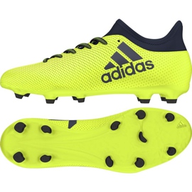 Botas de fútbol Adidas X 17.3 Fg M S82366 con acerca de ł volumen y