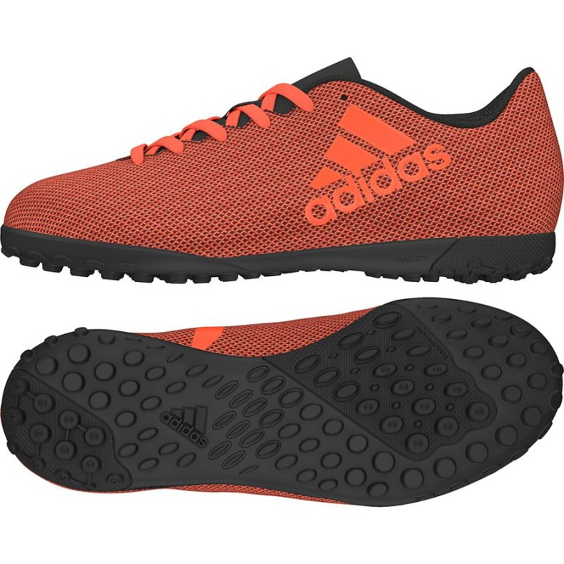 Botas de futbol Adidas X 17.4 Tf Jr S82422 multicolor naranja Botas de futbol Adidas X 17.4 Tf Jr S82422 multicolor naranja