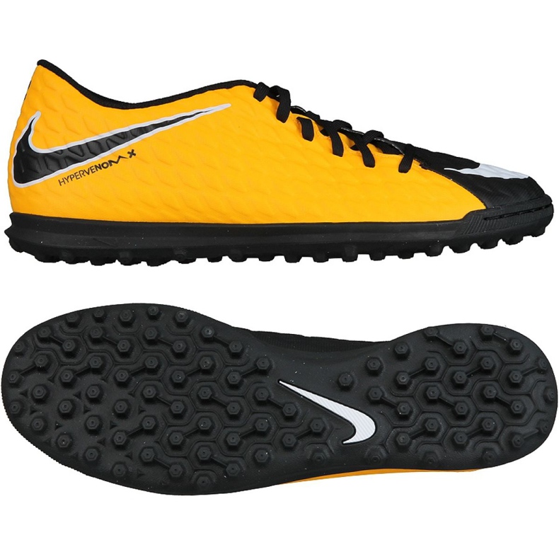 Botas de fútbol Nike HypervenomX Phade Iii Tf M 852545-801 multicolor negro