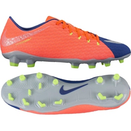 Botas de fútbol Nike Hypervenom Phelon Iii Fg M 852556-409 negro, púrpura, naranja naranja