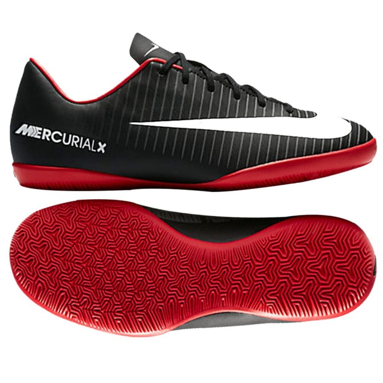 Zapatos de interior Nike Mercurial Vapor Xi Ic Jr 831947-002 negro negro