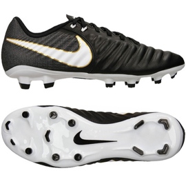 Nike Tiempo Ligera Iv Fg M 897744-002 botas de fútbol negro negro