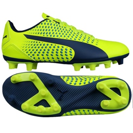 Botas de fútbol Puma Adreno Iii Fg Safety Junior 104049 10 dorado verde