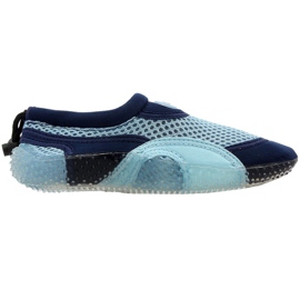 Zapatos de playa de neopreno azul Aqua-Speed ​​Jr. multicolor