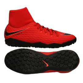 Botas de fútbol Nike Hypervenomx Phelon Iii Df Tf M 917769-616 rojo rojo