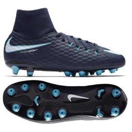 Calzado de fútbol Nike Hypervenom Phelon azul marino