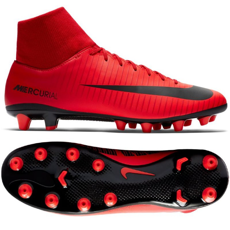Calzado de fútbol Nike Mercurial Victory Vi rojo