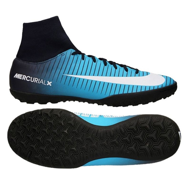 Botas de fútbol Nike MercurialX Victory VI DF TF M 903614-404 azul