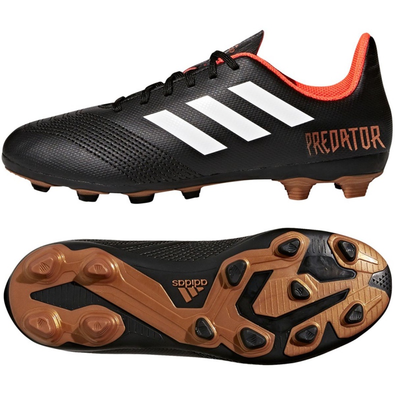 Botas de fútbol adidas Predator 18.4 FxG Jr CP9243 negro negro