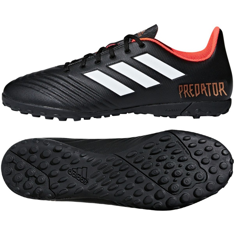 Botas de fútbol Adidas Predator Tango 18.4 Tf CP9272 negro negro Botas de fútbol Adidas Predator Tango 18.4 Tf CP9272 negro negro