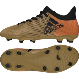 Botas de f tbol Adidas X 17.3 Fg Jr CP8990 oro blanco dorado